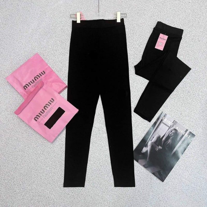Quần Legging Nữ Cạp Cao Chất Umi Hàn Co Giãn 4 Chiều Tôn Dáng