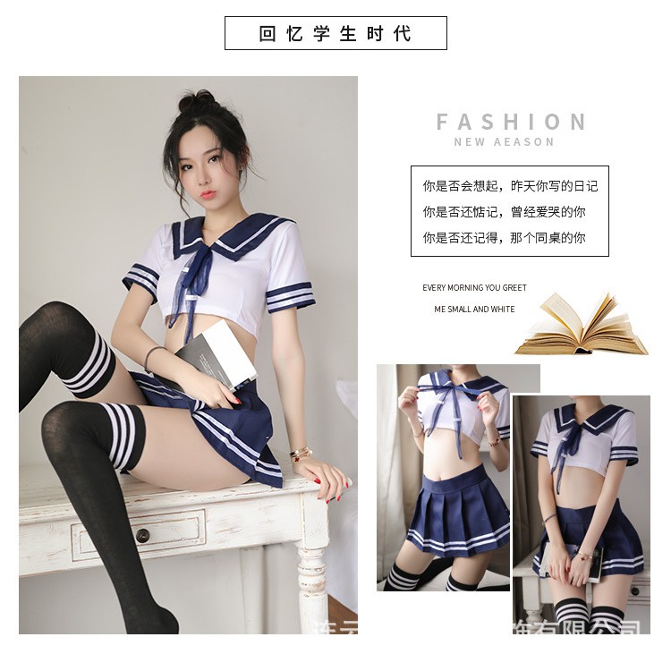 Japanese pure and innocent student uniform sense sailor suit show dress skirt suit wholesale 2171