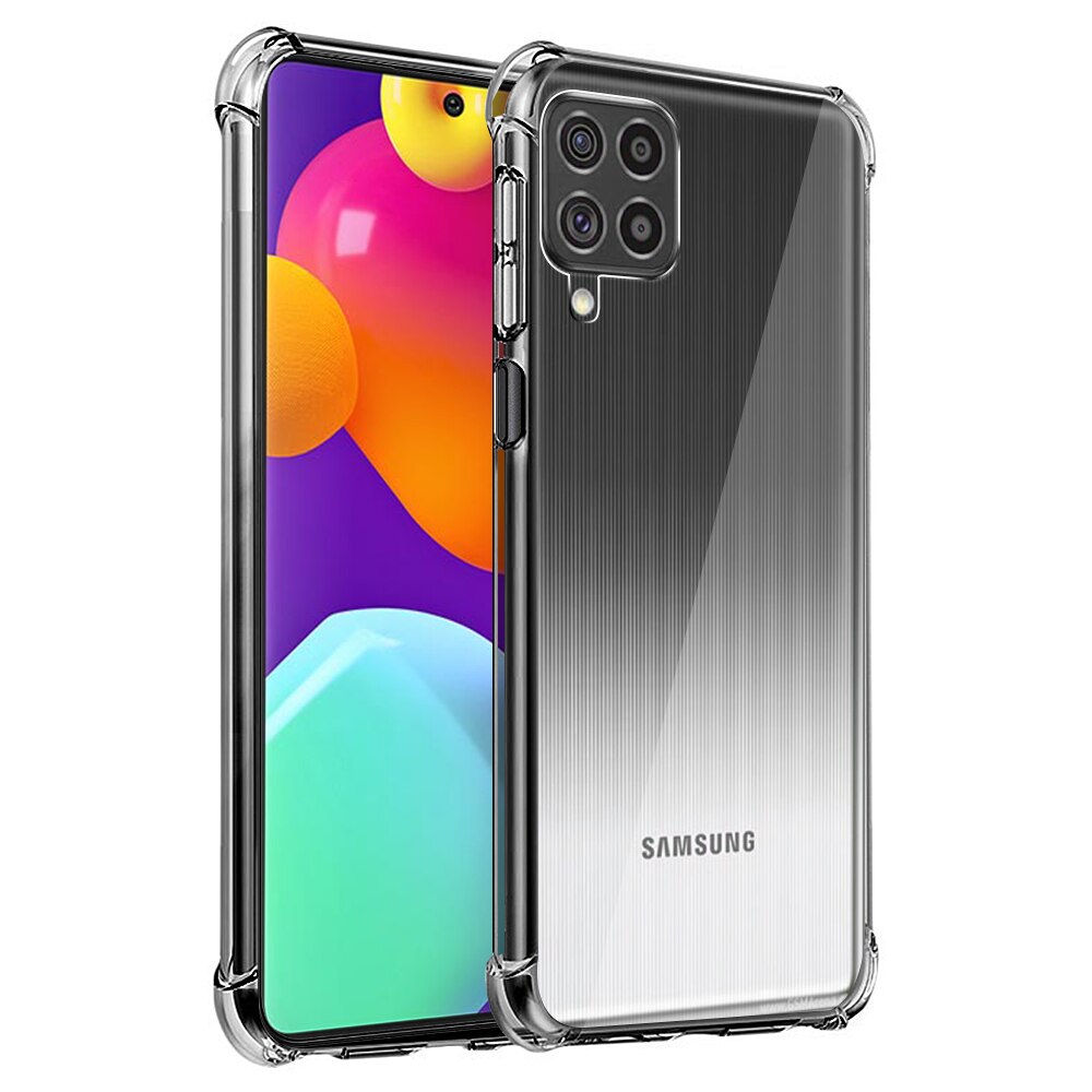 Ốp lưng viền vuông chống sốc trong suốt Cho Samsung Galaxy ss S21 FE A03 A72 A52 A32 A22 A02s A12 A21s A42 5G 4G A02 M02 A71