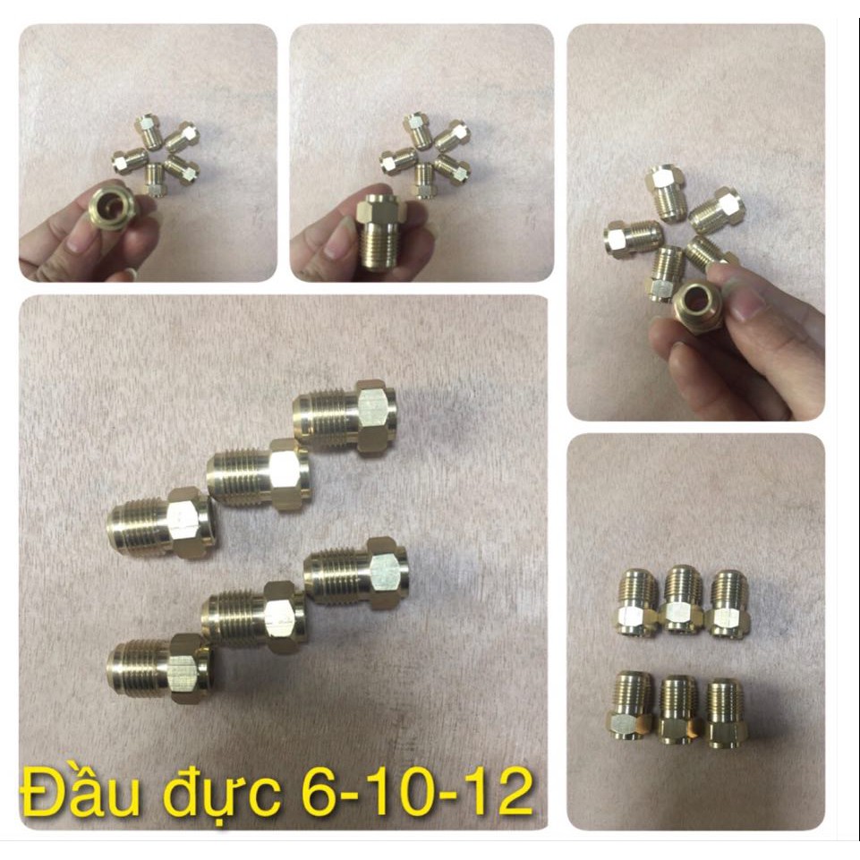 Combo 3 Zắc Co Ø6; Ø10; Ø12 (Đầu Đực)