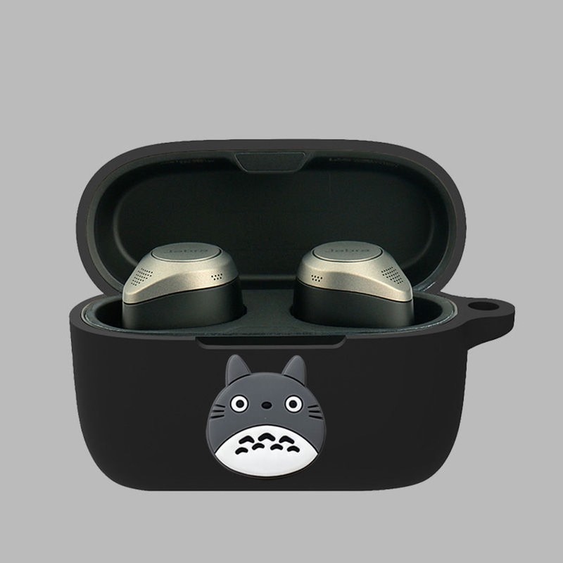 Vỏ Bảo Vệ Hộp Sạc Tai Nghe Jabra Elite 85T Chất Liệu Mềm Màu Trơn Họa Tiết Hoạt Hình