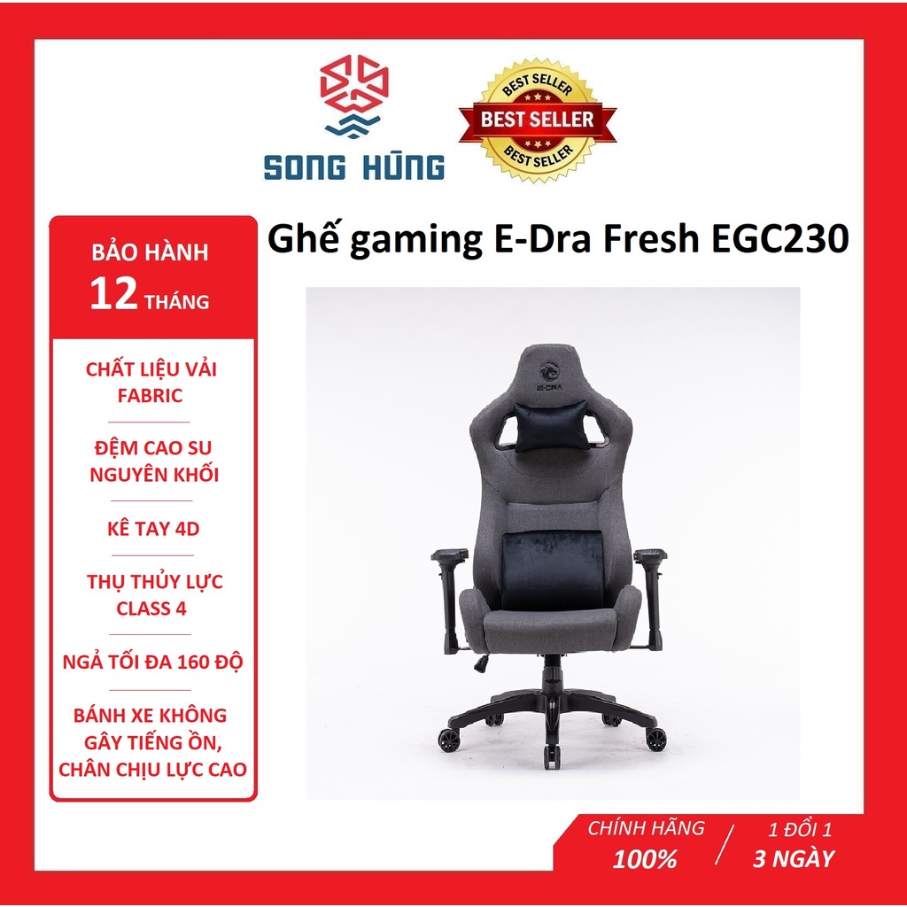 Ghế gaming e dra fresh egc230, ghế văn phòng giá rẻ