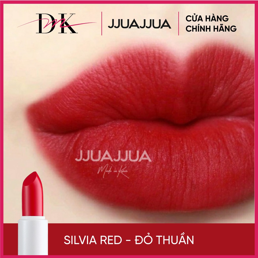 SON THỎI LÌ JJUAJJUA SILVIA (ĐỎ THUẦN) | BigBuy360 - bigbuy360.vn