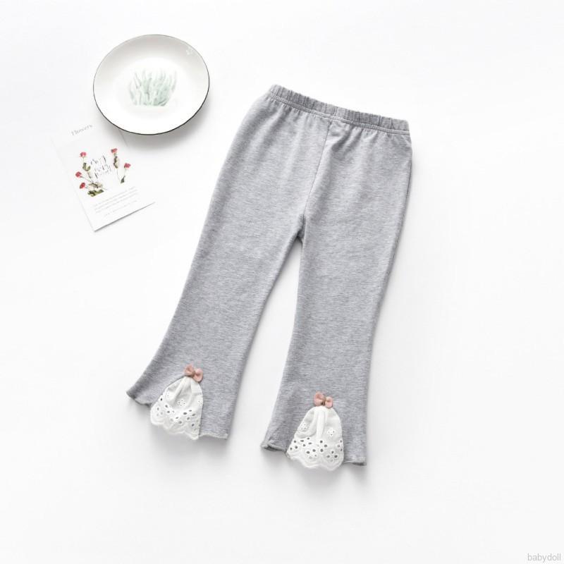 Girl Bow Trousers Child Girls Pants Kids Cute Cotton Pants Autumn Warm Casual Fashion Trousers Leggings