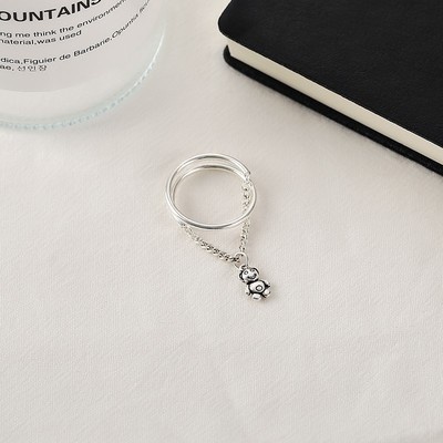 Nhẫn Hở Hình Gấu Đơn Giản Thời Trang Cá Tính