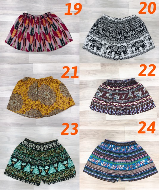 Quần đùi lanh thổ cẩm trơn trái cây (50 mẫu) | BigBuy360 - bigbuy360.vn