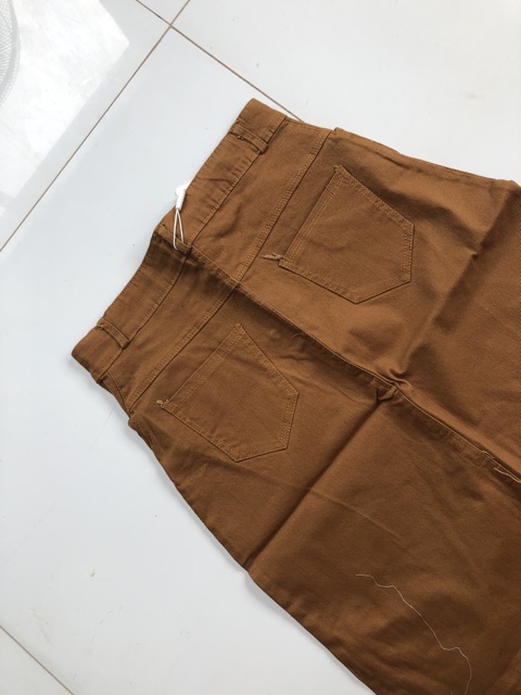 Chân váy kaki xẻ trước tiểu thư | BigBuy360 - bigbuy360.vn