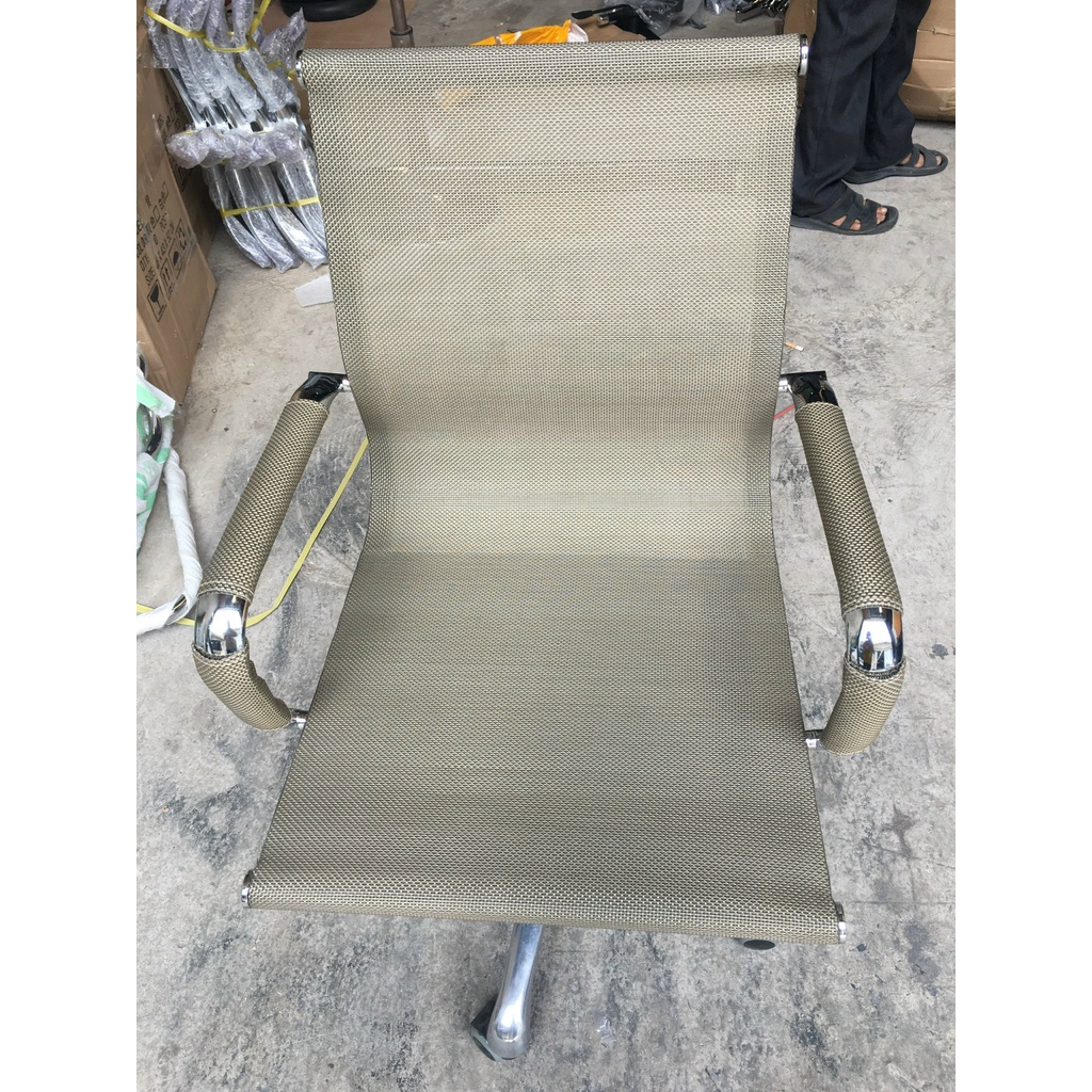 Ghế lưới văn phòng lưng trung chân nhôm TM002A (Hàng loại 1)
