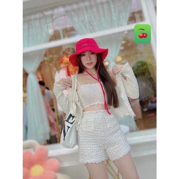 set xốp 3 món tay dài co giãn