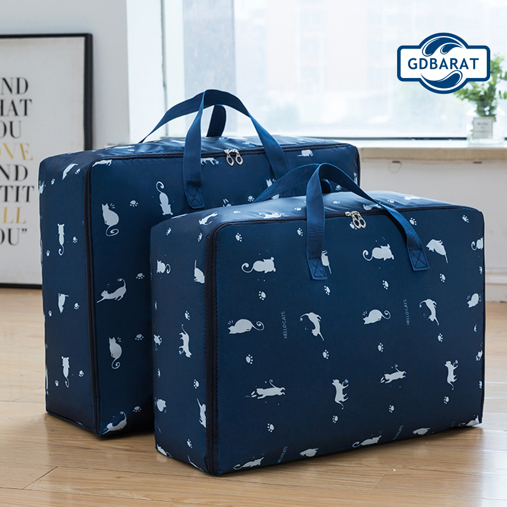 Túi Đựng Quần Áo Bằng Vải Oxford In Họa Tiết Hoạt Hình Dễ Thương