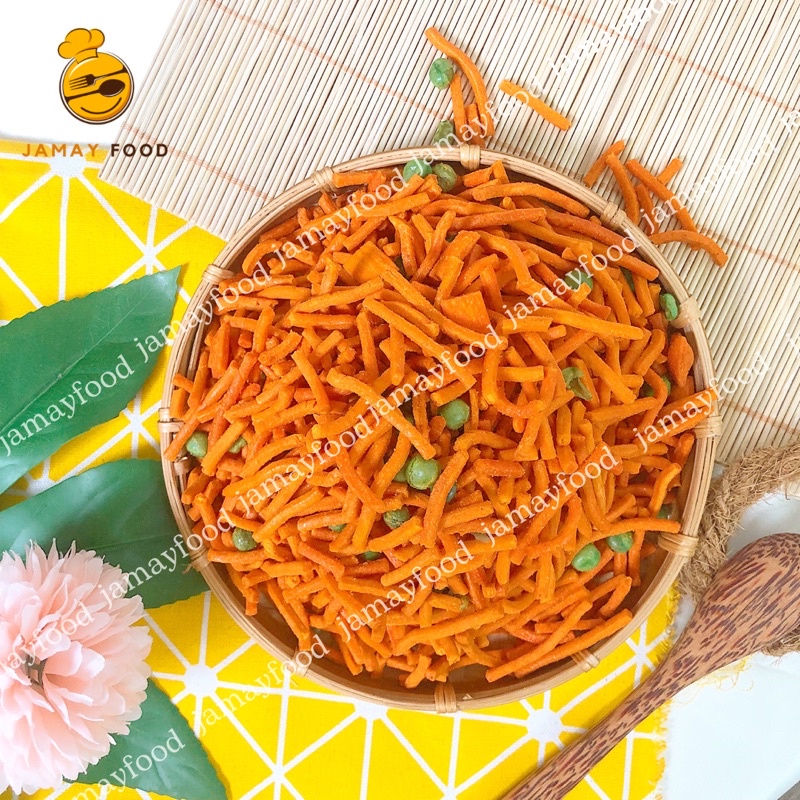 Bim bim que đậu Hà Lan giòn ngon đậm vị ăn là ghiền | Ăn vặt Jamay Food