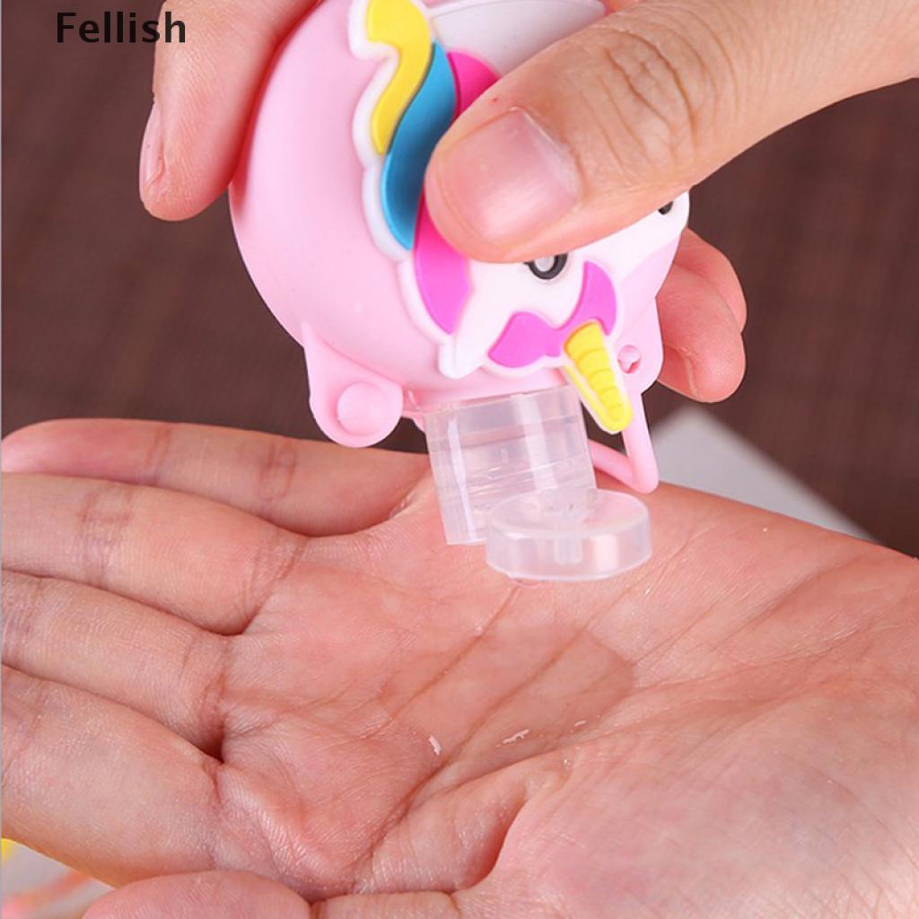 [Fellish] 30ml Funny Cute Carton Hand Sanitizer Shower Lotion Holder Empty Round Bottle 436VN