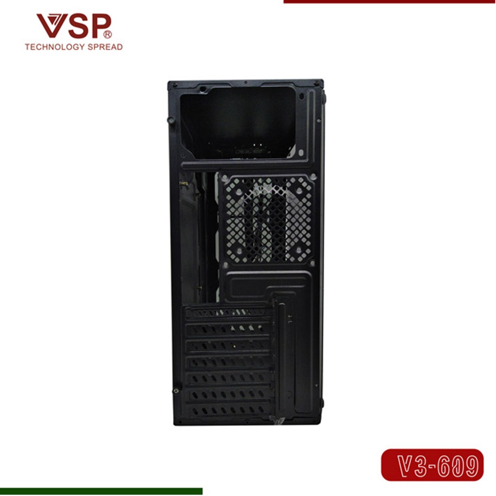 [Mã ELHAMS12 giảm 8% đơn 500K] Vỏ Nguồn Máy Tính VSP V3-609-NẮP HÔNG TRONG SUỐT- CHƯA KÈM FAN | BigBuy360 - bigbuy360.vn