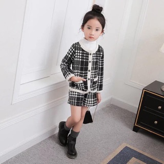 Set dạ kẻ bé gái (2)