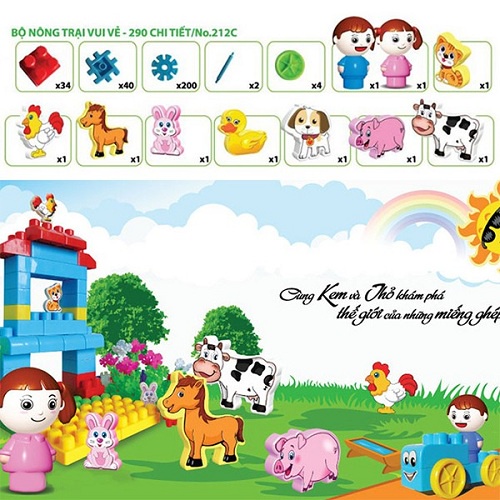 Đồ Chơi Xếp Hình Nông Trại Vui Vẻ Antona