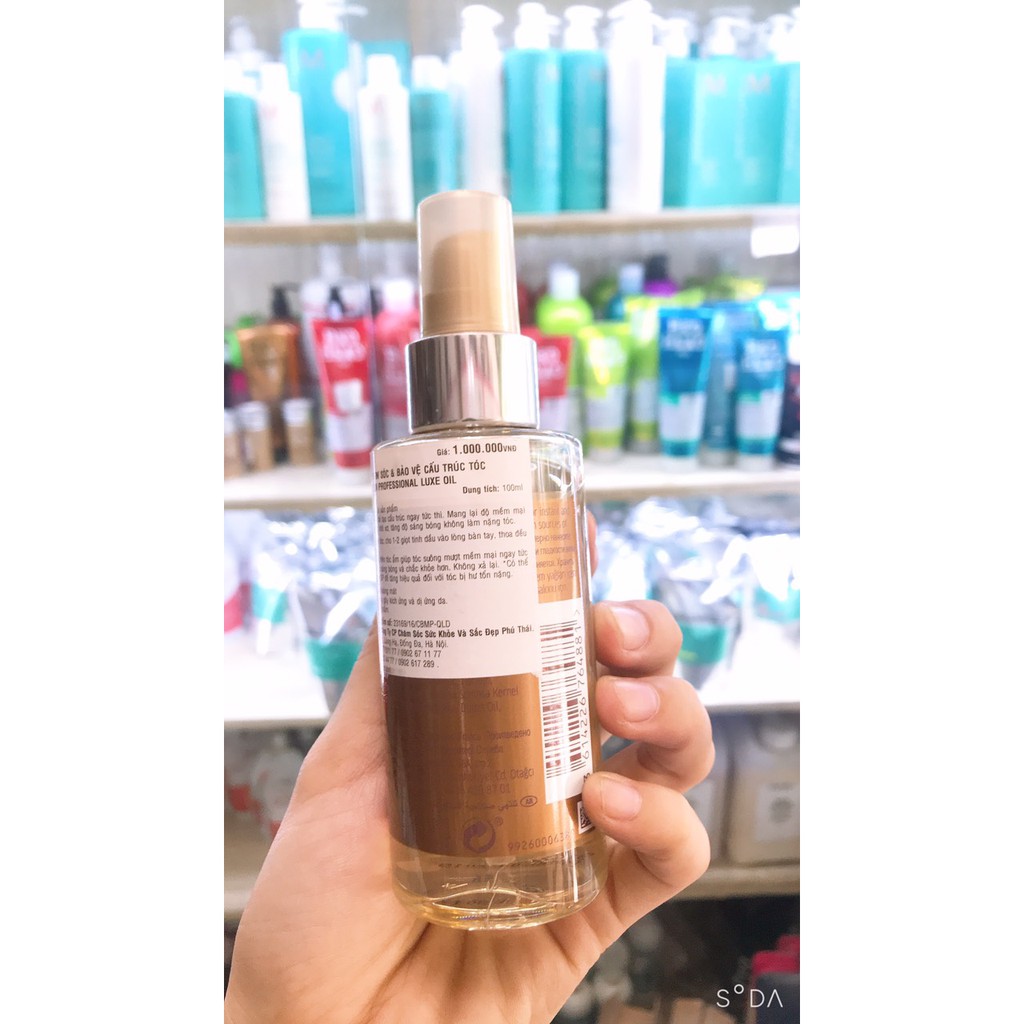 Tinh Dầu Dưỡng Tóc SP Wella Argan Luxe Oil Phục Hồi 100ml