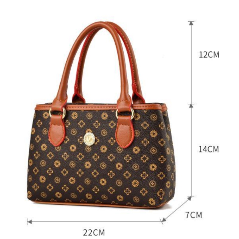 Túi Cho Mẹ Trung Niên Đơn Giản Mẫu Mới Túi Nữ Da Mềm Túi Xách Tay Bà Ngoại Túi Xách Tay Nữ Đi Chợ