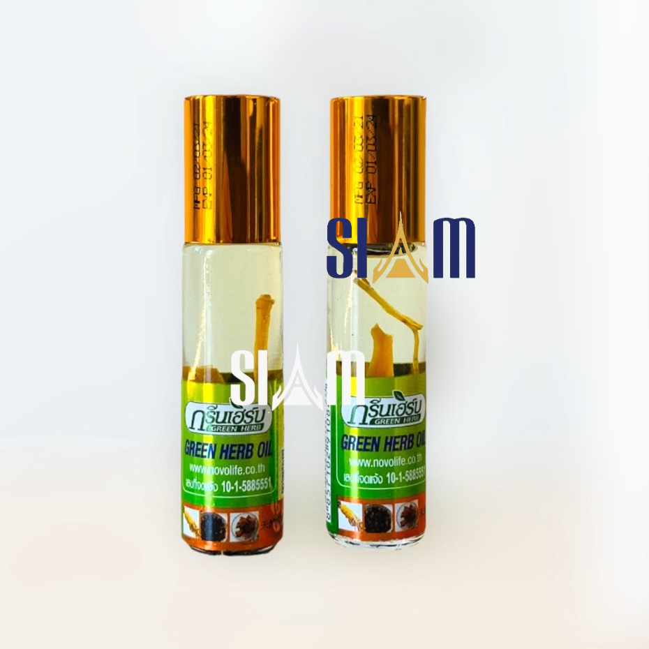 Dầu Lăn Sâm Green Herb Oil 8ml Thái Lan
