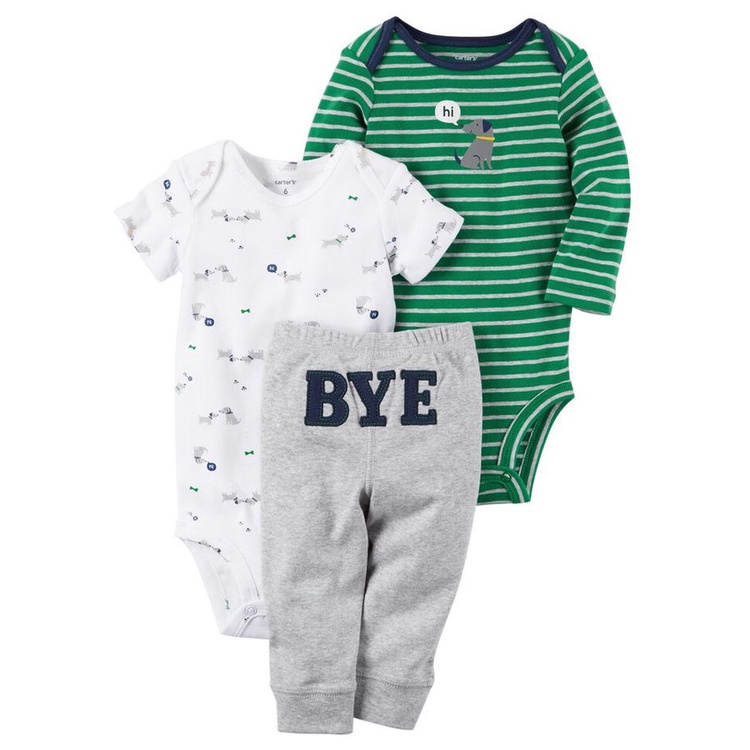 Set 3 món C'4RT£R dài bé trai (3-13kg)