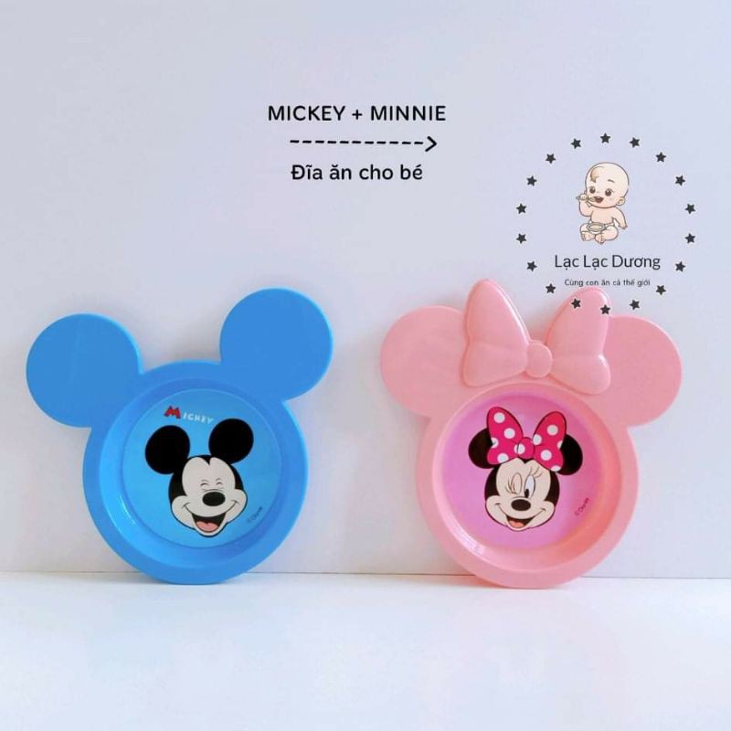 Đĩa Mickey và Minnie cho bé ăn dặm