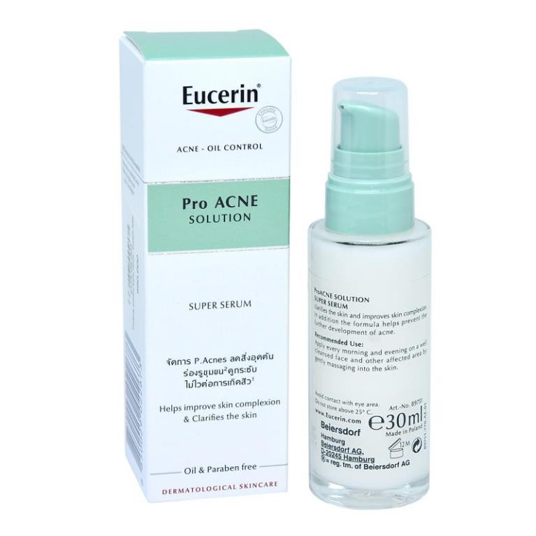 Eucerin Tinh chất loại sạch mụn không viêm ProAcne Super Serum 30ml