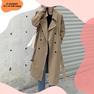 Áo măng tô kaki, áo khoác nữ dáng dài mùa thu phong cách Hàn Quốc ĐẸP_Chất lượng [Video/ảnh thật]