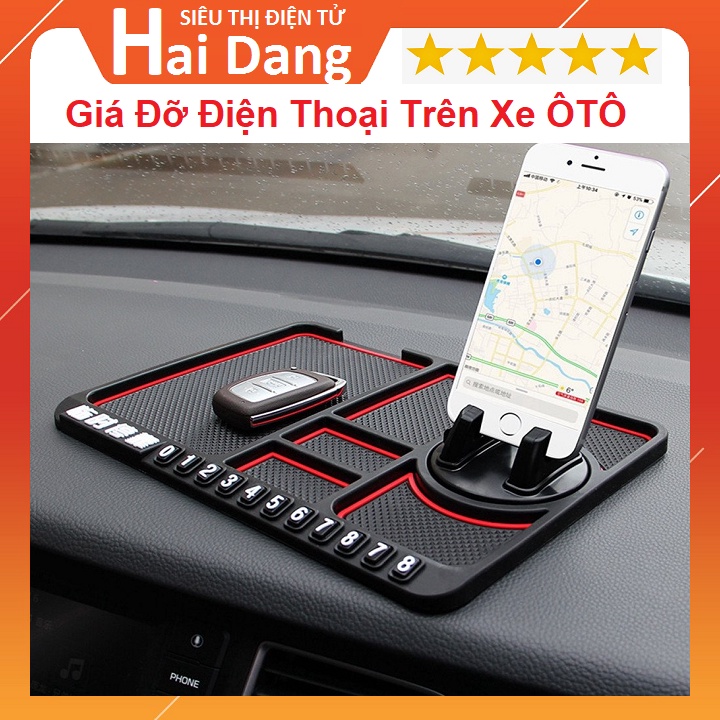 Giá Đỡ Điện Thoại, Giá Kẹp Bằng Silicon Tự Dính, Chống Trượt Tiện Lợi, Dùng Trên Xe Ô Tô - Bảo Hành 12 Tháng