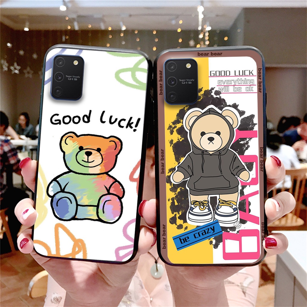Ốp lưng Samsung S10 Lite / NOTE 10 LITE in hình cute, chú gấu thể thao tinh nghịch cực đáng yêu
