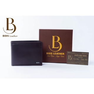 Ví nam da thật Bois Leather da bò cao cấp