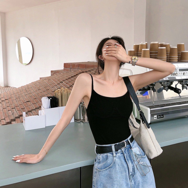 (Order 2 tuần)Bodysuit 2 dây co dãn | BigBuy360 - bigbuy360.vn