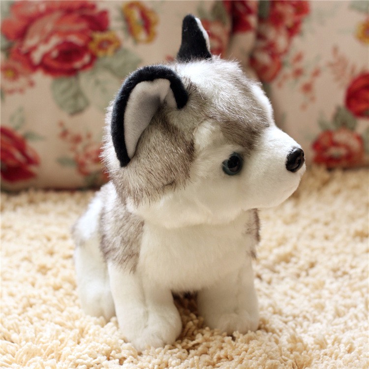 Thú Nhồi Bông Hình Chú Chó Husky Dễ Thương