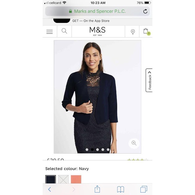 Áo khoác len tay lỡ Marks and Spencer | BigBuy360 - bigbuy360.vn