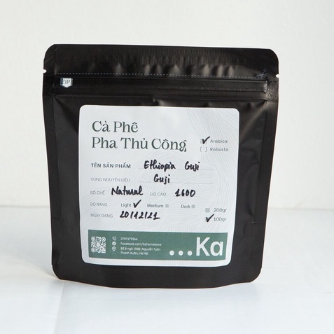 Combo 2 gói Cà phê Speciality nguyên chất ETHIOPIA GUJI-KENYA DRIP, Cà phê pha thủ công gói 100g - KaHomebrew | BigBuy360 - bigbuy360.vn
