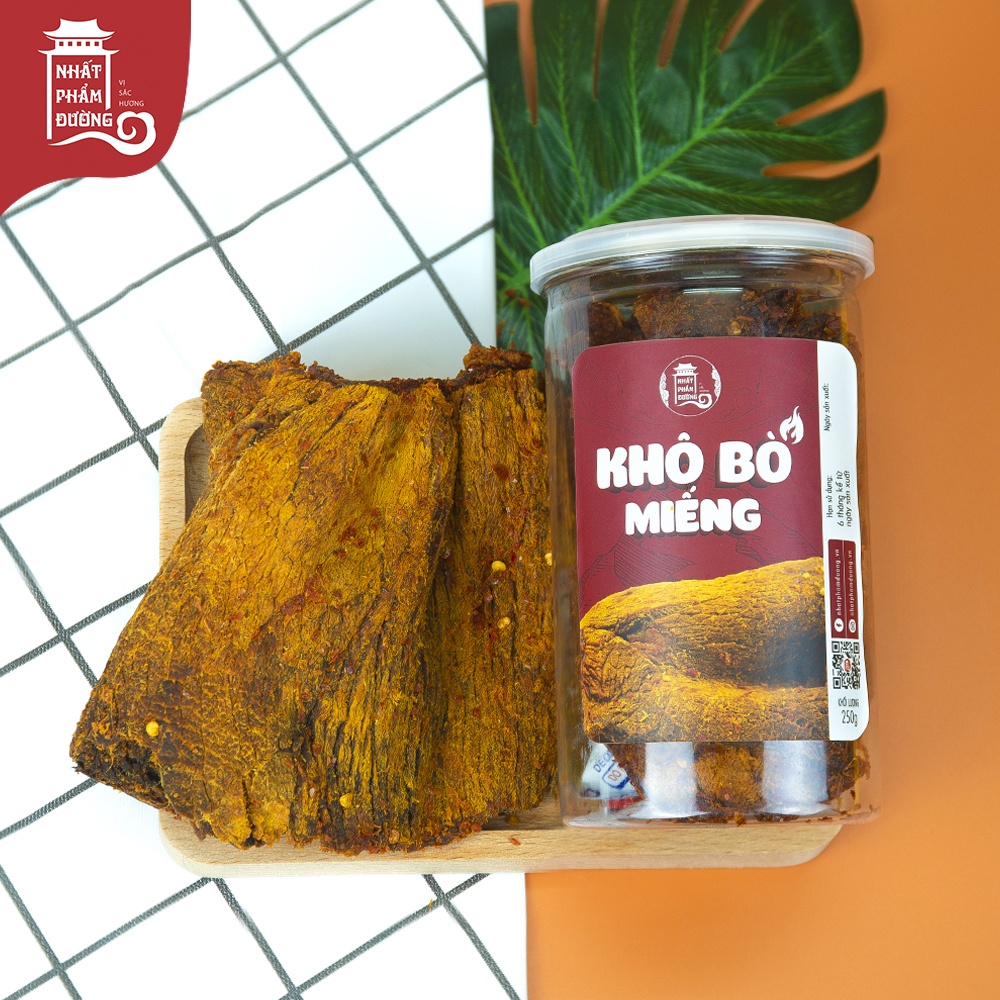 Khô bò miếng 250g Nhất Phẩm Đường nguyên miếng to