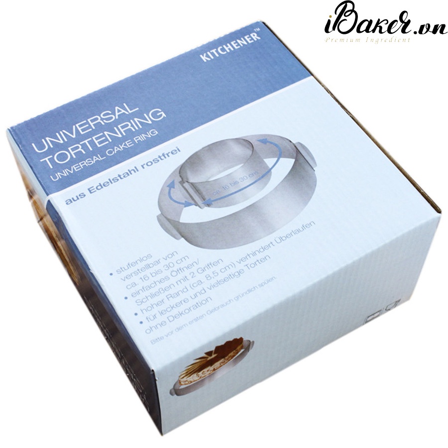 Khuôn ring tròn điều chỉnh kích thước 16cm - 30cm