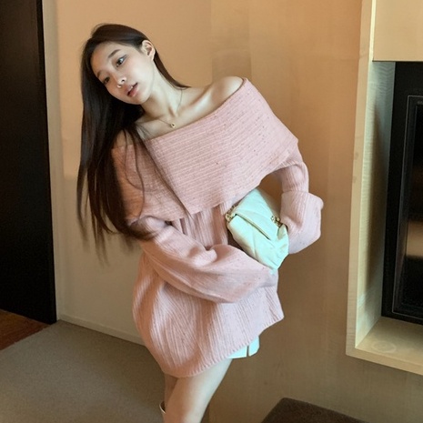 Áo Dệt Kim Nữ Tay Dài Cổ Chữ V Thời Trang Hàn Quốc