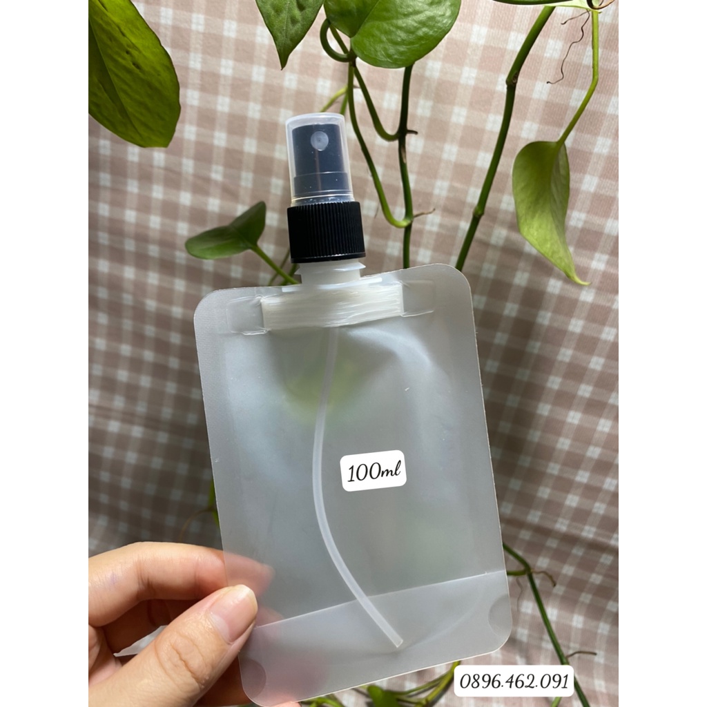 TÚI CHIẾT MỸ PHẨM, DẦU GỘI, DẦU XẢ, sỮA TẮM CÓ THỂ TÁI SỬ DỤNG NẮP BẬT,ĐẦU XỊT PHUN SƯƠNG, NÚT CHIẾT NHỎ GIỌT 50ML/100ML