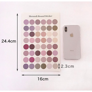 Tấm 48 stickers dán tròn
