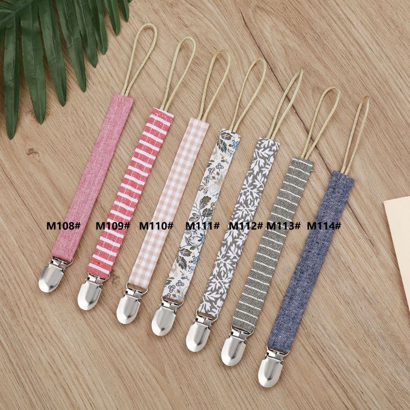 Giá Đỡ Ti Giả Bằng Cotton Lanh Có Kẹp Giữ Dây Đeo Cho Bé