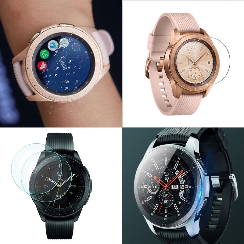 3 Miếng dán cường lực HD 9H trong suốt cho đồng hồ thông minh Samsung Galaxy Watch 46mm 42mm