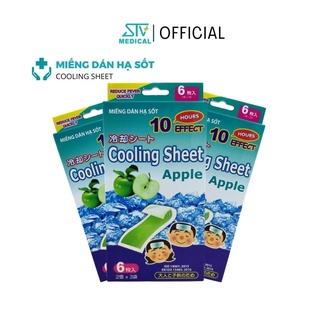 Miếng dán hạ sốt Cooling Sheet Apple Tanaphar (Hộp 6 miếng)