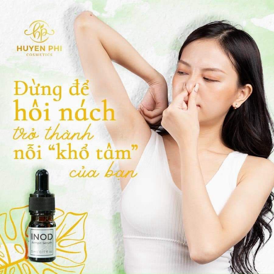 Serum khử mùi INOD Huyền Phi 5ml khử hôi nách, hôi chân và sáng da, an toàn lành tính