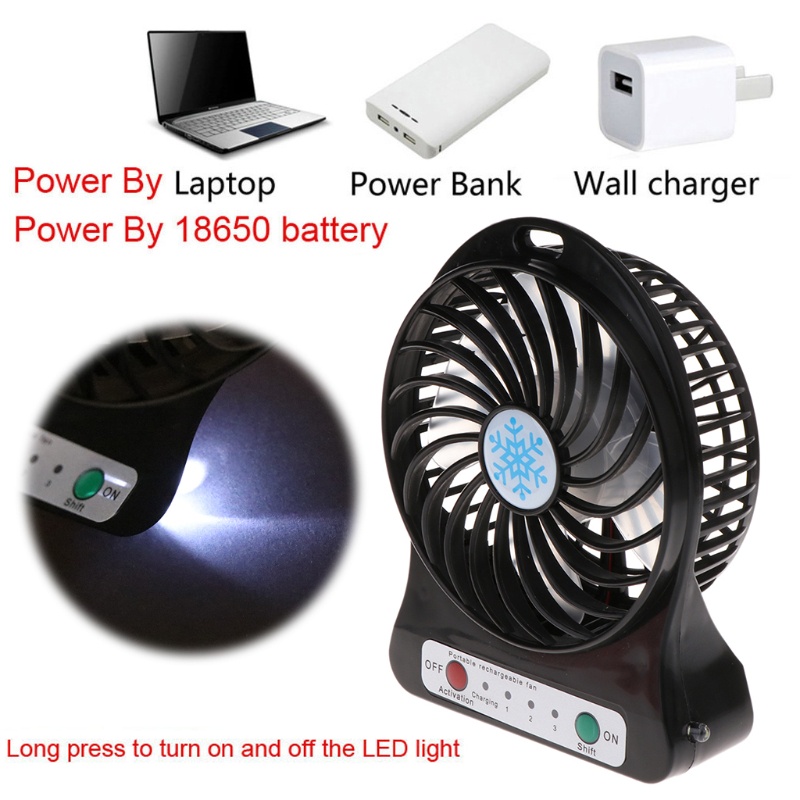 Quạt USB Mini Để Bàn Yên Tĩnh Dùng Trong Nhà / Ngoài Trời