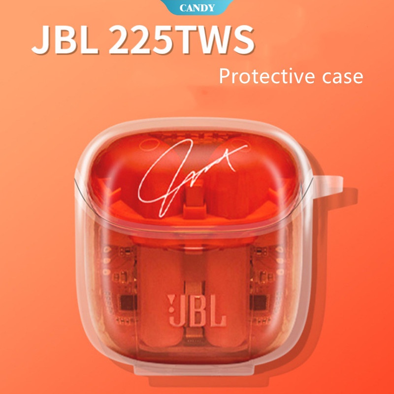 Vỏ bọc hộp sạc tai nghe không tay bằng TPU trong suốt chống trầy cho JBL-Tune- 225/220 tws