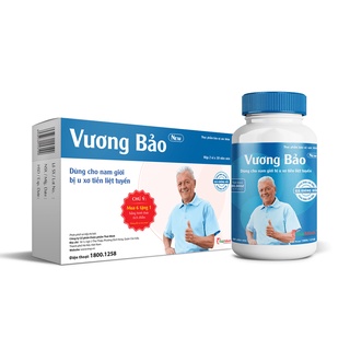 VƯƠNG BẢO - Giảm phì đại và u xơ tuyến tiền liệt tuyến, ngăn ngừa tiểu đêm, tiểu buốt, tiểu rắt nhiều lần