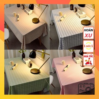Mua khăn trải bàn caro TiTi decor  khăn trải bàn vintage màu pastel chống thấm nước