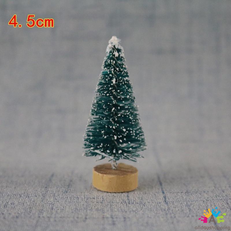 10Pcs Mini Christmas Tree Desktop Decor Festival Decorations