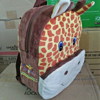 Balo nhung hươu cao cổ cho bé - Hàng khuyến mãi Grow