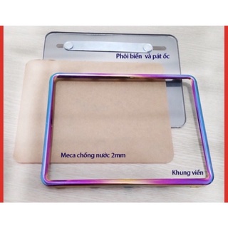 Bộ Biển Số Xe máy Titan và vàng Kèm Meka nhựa chống nước
