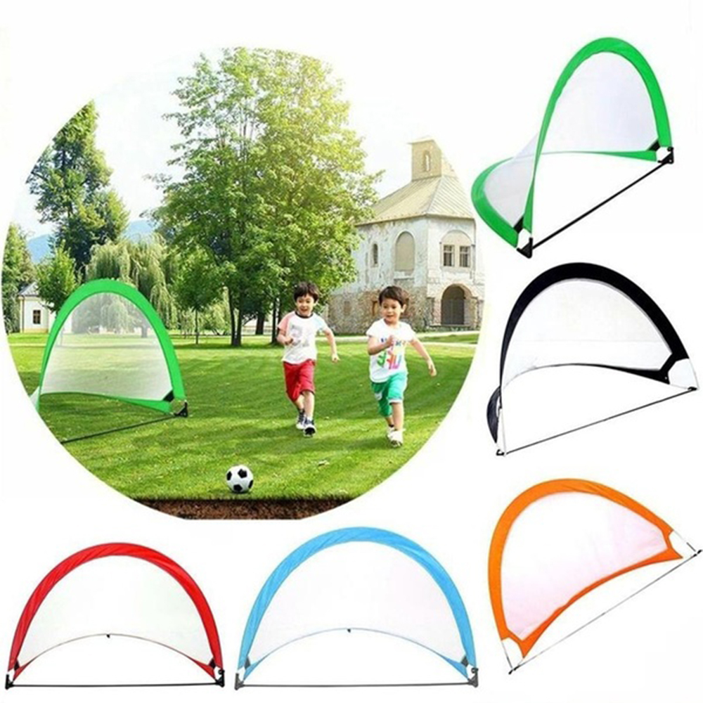 Bộ Đồ Chơi Bóng Đá Mini Có Lưới Bơm Gấp Gọn Nhiều Màu Sắc Dành Cho Trẻ Em